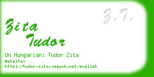zita tudor business card